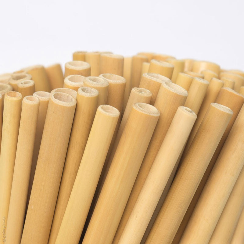 Pailles en bambou lavables, réutilisables et zéro déchet pour