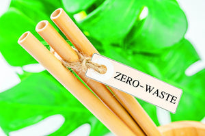 Pailles en bambou zéro déchet, lavables et compostables